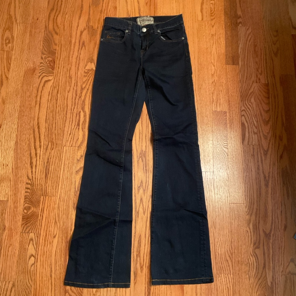 Kevin Howard Jeans, Slight Flair, 5-Pocket Style, Dark Denim, Size 26